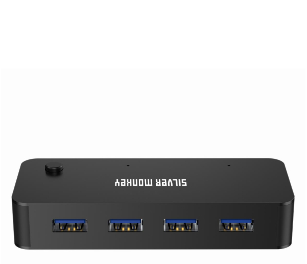 Silver Monkey Switch Box HUB 4 x USB 3.1 + USB-C (DC) (na 2 komputery) - 1270413 - zdjęcie 3